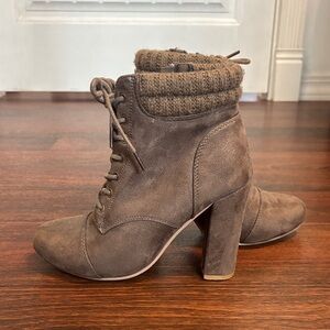 Brown Suede Ankle Boots
